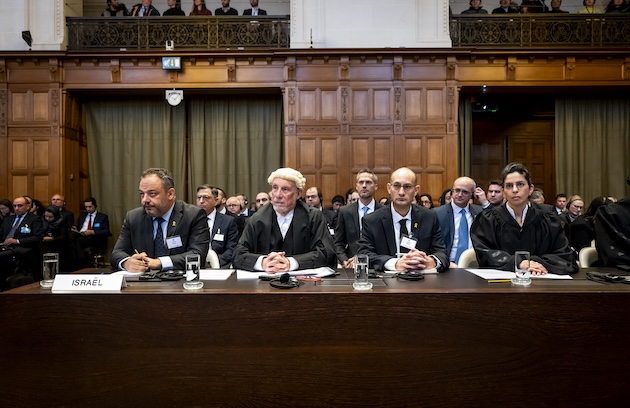 Members of the Delegation of Israel Credit: UN Photo/ICJ-CIJ/Frank van Beek. Courtesy of the ICJ. 